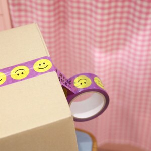 Box Tape Smile Series / Wrapping Packing Tape / Box Deco Tape / Adhesive Tape / Pattern Tape / Packaging Tape / Packing Tape dubudumo image 5