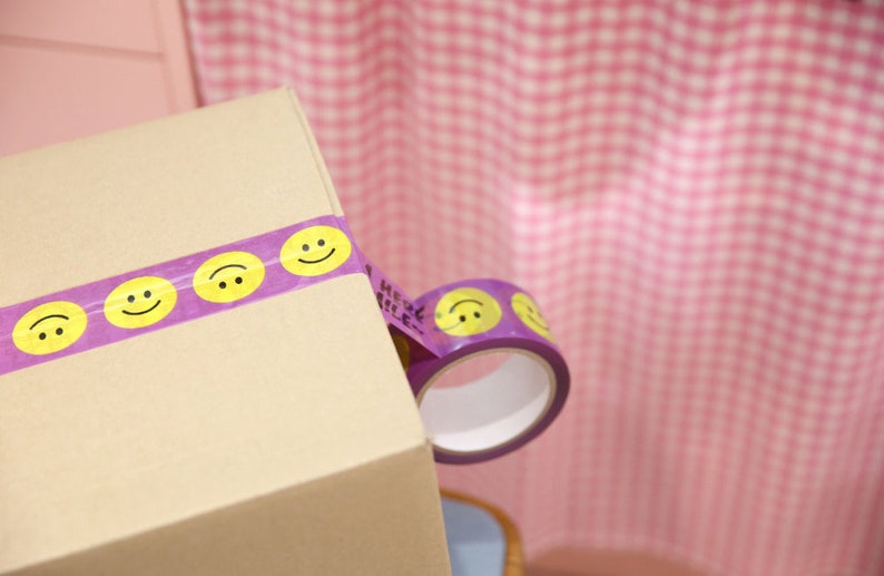 Box Tape Smile Series / Wrapping Packing Tape / Box Deco Tape / Adhesive Tape / Pattern Tape / Packaging Tape / Packing Tape dubudumo image 5