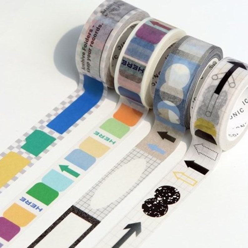 Washi Tape 15mm 4 Arten / Form Masking Tape / Scrapbooking / Dekoration / Planer Aufkleber / Planer Tape / Journal Bastelbedarf DIY Bild 1