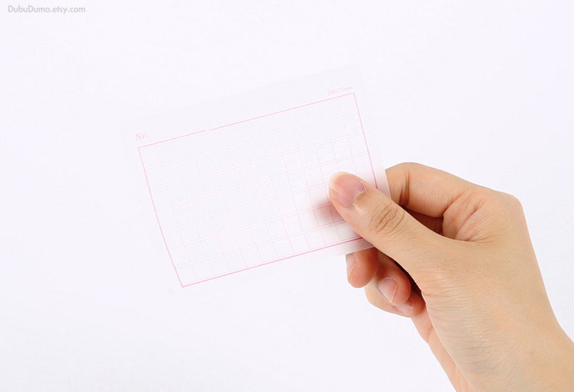 Tracing Paper Sticky Note Squared Manuscript Paper / Notepad Etsy