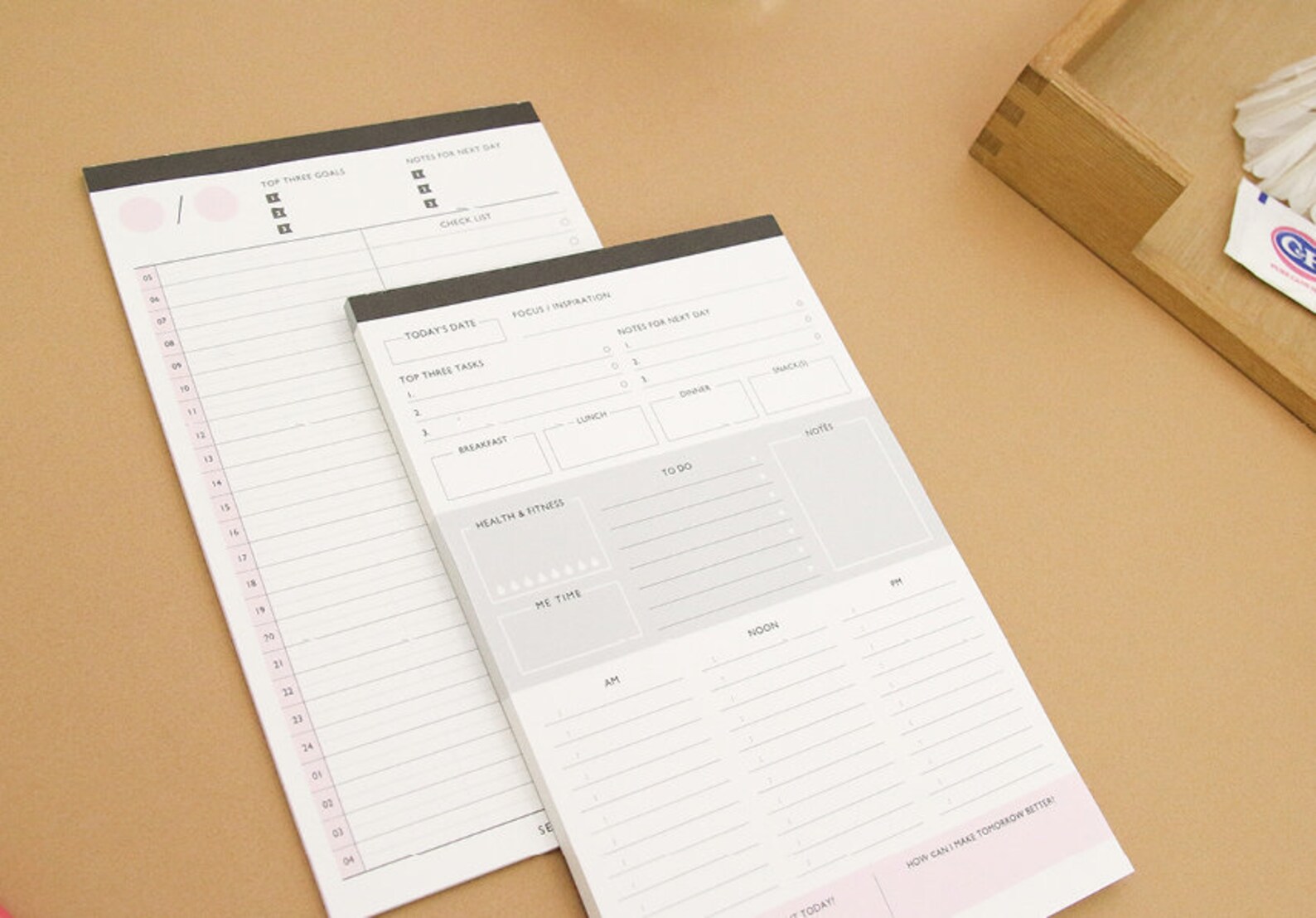 A5 Time Table Notepad / Daily Memo Pad / Notepads / - Etsy