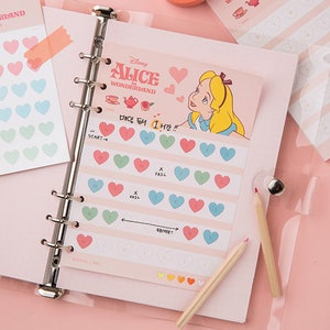 DISNEY Transparent Deco Sticker / Korean Stationery / Diary Deco ...