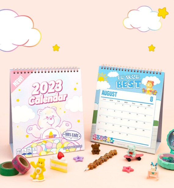 2023-care-bear-desk-calendar-2023-calendar-calendar-2023-etsy