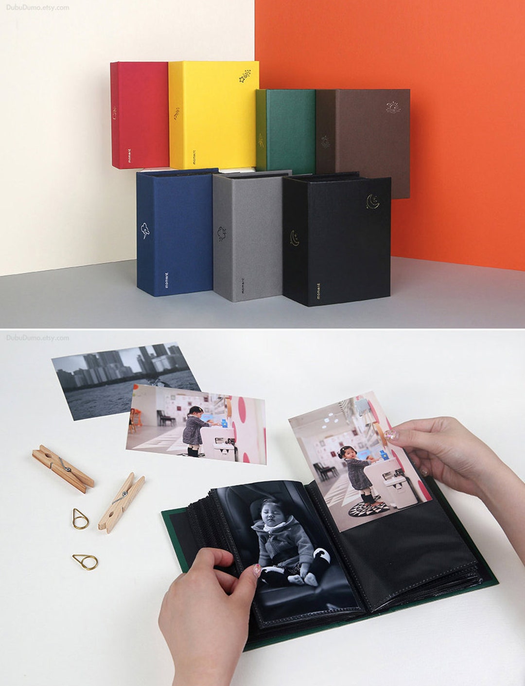 4x6 Photo Album 100 Pockets 10colors / Photo Book / Vertical Photo / 4 X 6  Photo Album / Photo Frame, Holder / Scrapbooking / Archive 