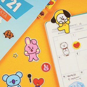 BT21 Planner Stickers / BTS Soft Stickers / Scrapbooking / Decoration / Journal / Planner Supplies / DIY / Diary Deco Stickers image 4