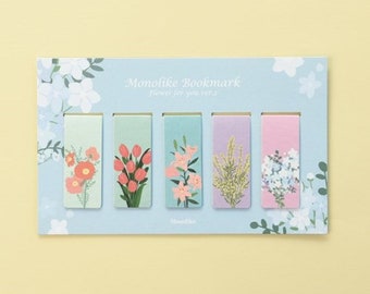 Magnetic Bookmark [Flower For You ver.2] / Planner Bookmark / Journal Bookmark / Book Lover Gifts / Scrapbooking / Journalling