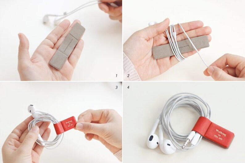 Earphone Holder 6Types / Colorful Cable Organizer / Etsy