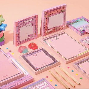 Word Violet Notepad L / Pink Notepads / Memo Pad / Stationery / Scrapbooking / Organize / Christmas Gift / Cute Notepad / Kawaii Notepad image 9