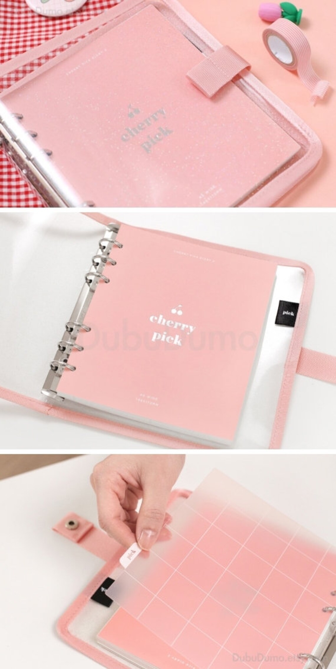 A6 Wide Planner 2 3colors / 6 Ring Binder Agenda / A6 Study Etsy