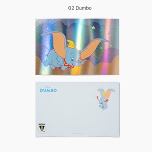 Cartes postales hologramme Disney Bambi/Dumbo/La dame et le clochard/aristochats/101 dalmatiens/mignonne carte postale/carte d'anniversaire/carte de voeux image 5