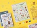 Planner Stickers [Bear/Alphaca] / Cute Stickers / Scrapbooking / Decoration / Bullet Journal / Craft Supplies / DIY / Diary Deco Stickers 