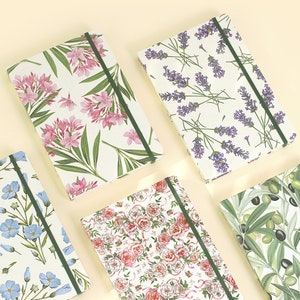 Floral Daily Planner [5types] / Undated Planner, Diary, Undated Journal, Korean Stationery, School Supplies, Academic Planner