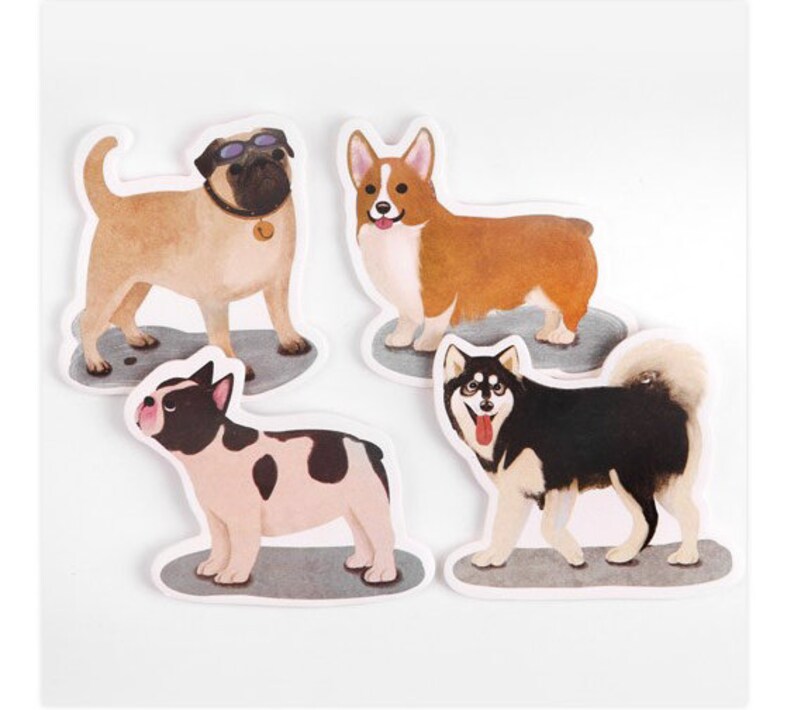 Puppy Sticky Notes / Dog Notepads / Notepads / Memo Pad / Etsy
