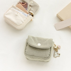 Snap Mini Pouch [2colors] / Multi Pouch / Daily Pouch / Cosmetics Pouch / Zipper Pouch / Zipper Bag / School Supplies / Gift for Her