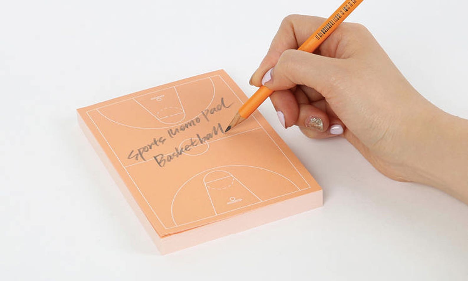 Sports Notepad Basketball / Basketball Court Memo Pad / Etsy