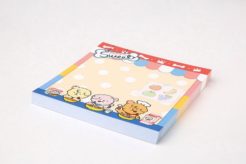 Illustration Notepads Colorful Notepad Memo Pad Scrapbooking Organize Christmas Gift Cute Kawaii Notepad School Cereal Doggy