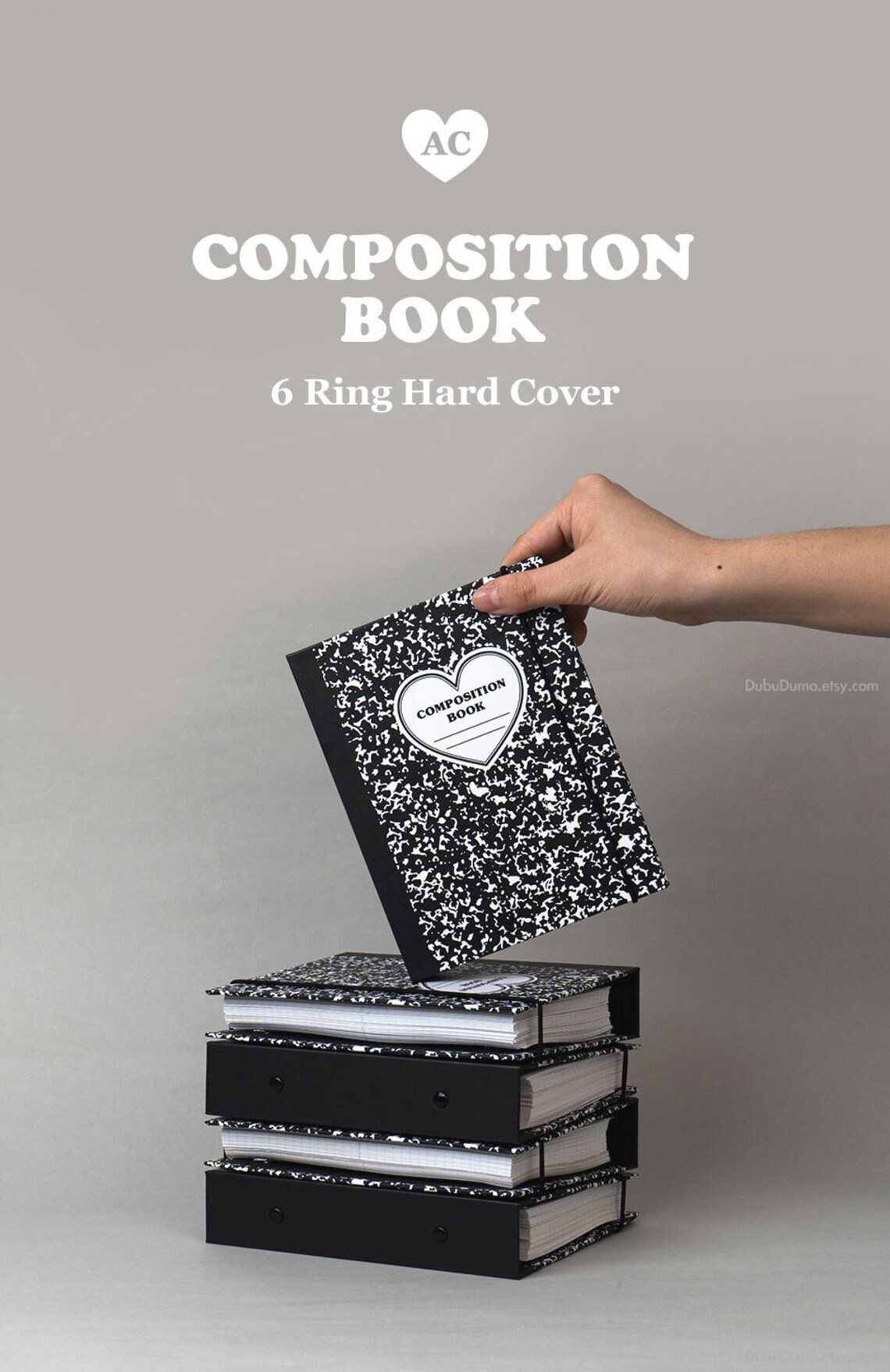 ARCHIVE Composition Hardcover Binder / 6 Ring Binder / Planner Etsy