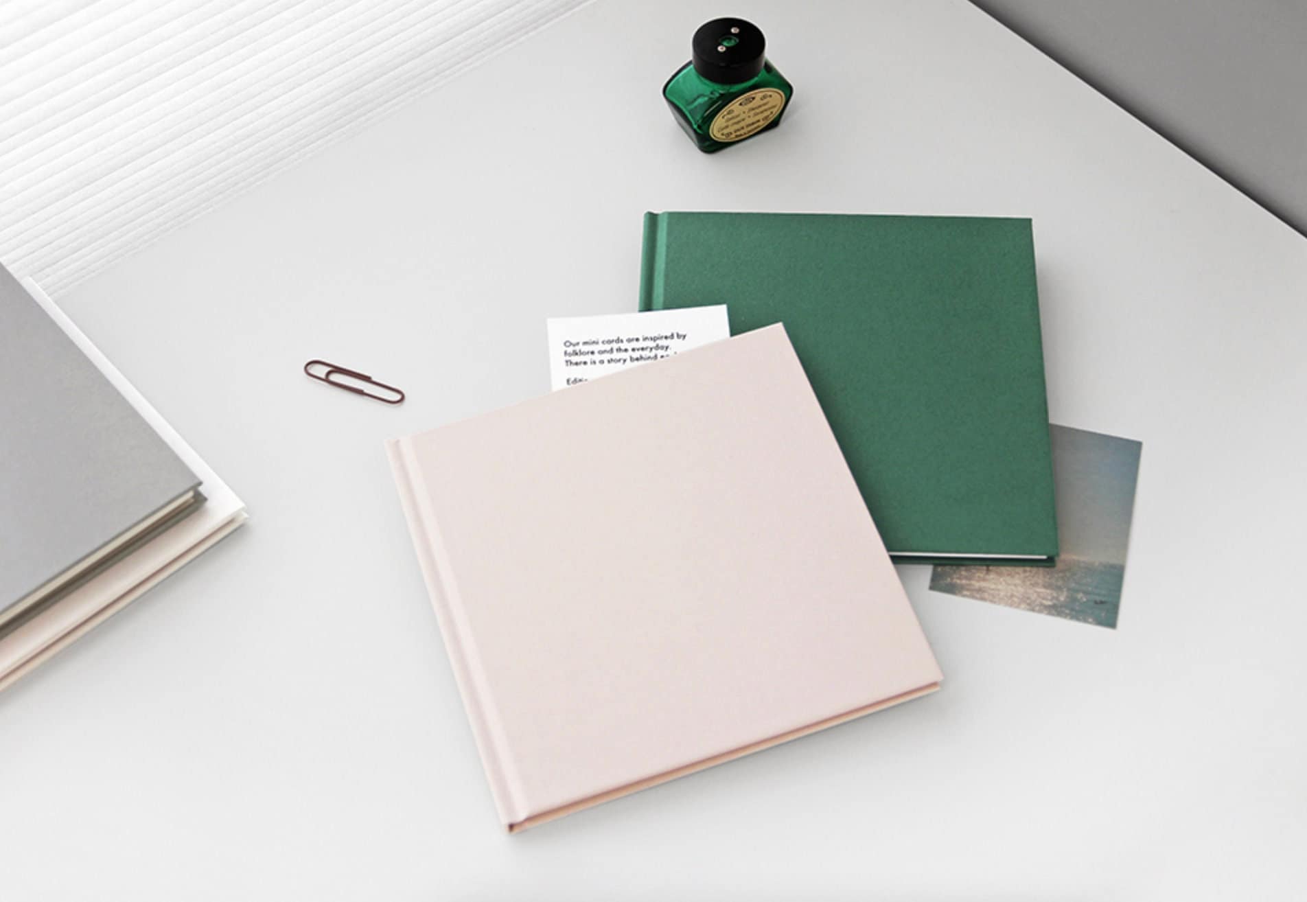 Square Blank Notebook / Plain Notebook, Spiral Notebook, Scrapbook