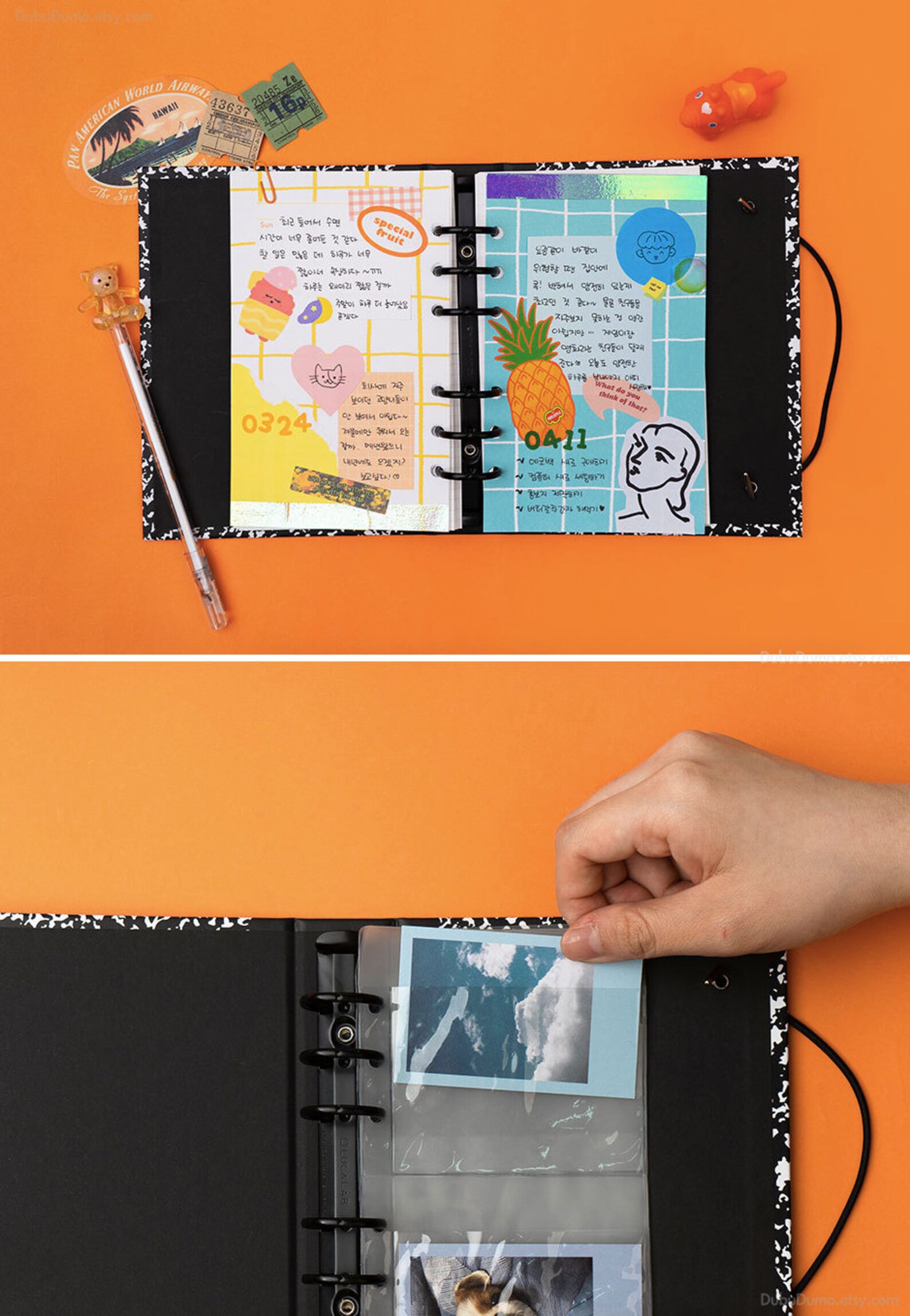 ARCHIVE Composition Hardcover Binder / 6 Ring Binder / Planner Etsy