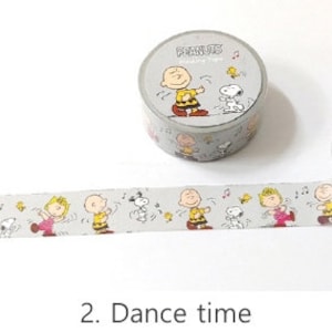 Nastro adesivo Peanuts 6 tipi / Nastro Washi Snoopy / Scrapbooking / Decorazione / Adesivi Planner / Diario / Materiale scolastico / Fai da te immagine 4