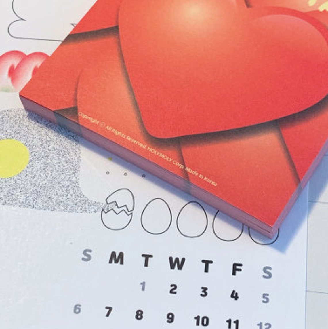 Heart Attack Notepad / Red Heart Notepads / Memo Pad / Etsy