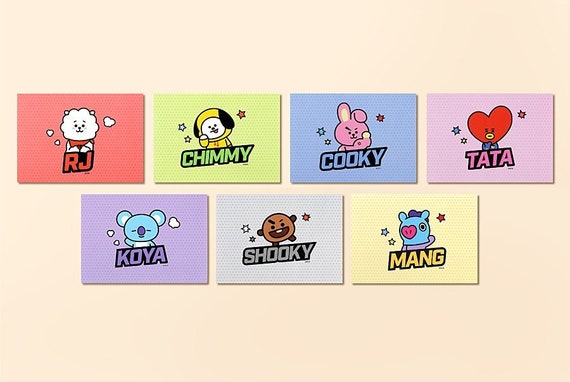 BT21 Memo Pad Pop / BTS Notepads Speech Bubble / K-POP / | Etsy