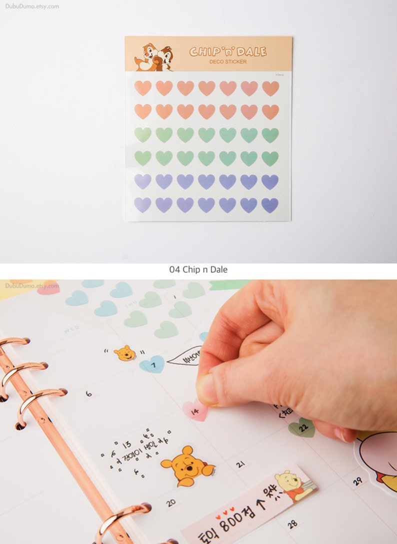 DISNEY Transparent Deco Sticker / Korean Stationery / Diary - Etsy