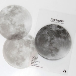 Tracing Sticky Note [The Moon] / Tracking Paper / Notepads / Personalized Notepad / Memo pad / Sticky Note / Stationery / Scrapbooking