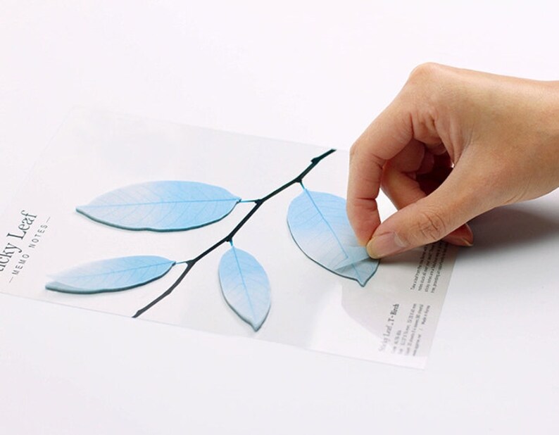 Tracing Sticky Notes leaves / Leaf Notepads / Personalized Etsy