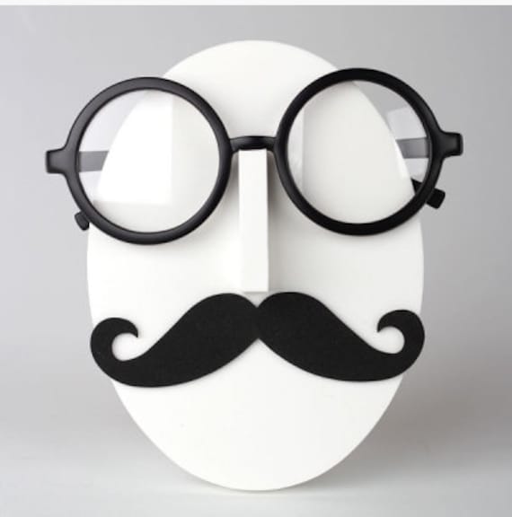 Mustache Face Glasses Sunglasses Spectacle Display Stand Holder Organizer 