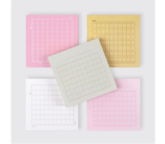 Memo Pad Cute Mini Planner Sticky Notes 51x38 Mm 2*1.5 100 Sheets Notepad  Post