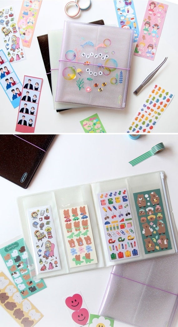 Seal Sticker Book 2colors / Archivo de pegatinas / Almacenamiento