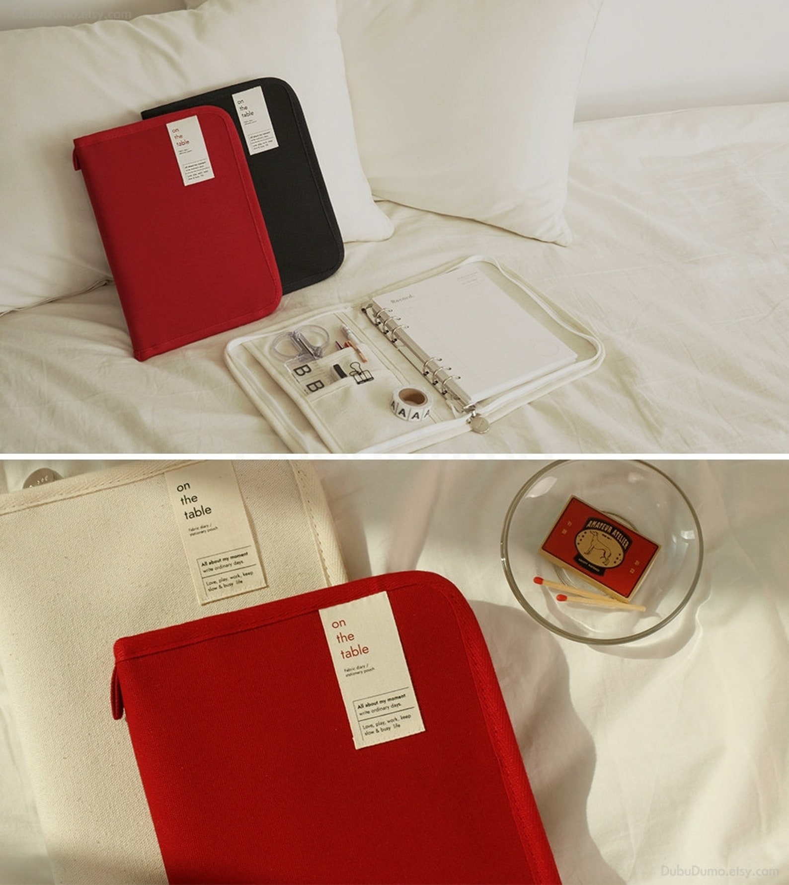 Canvas A5 Binder 3colors / 6 Ring Binder / A5 Planner Binder Etsy