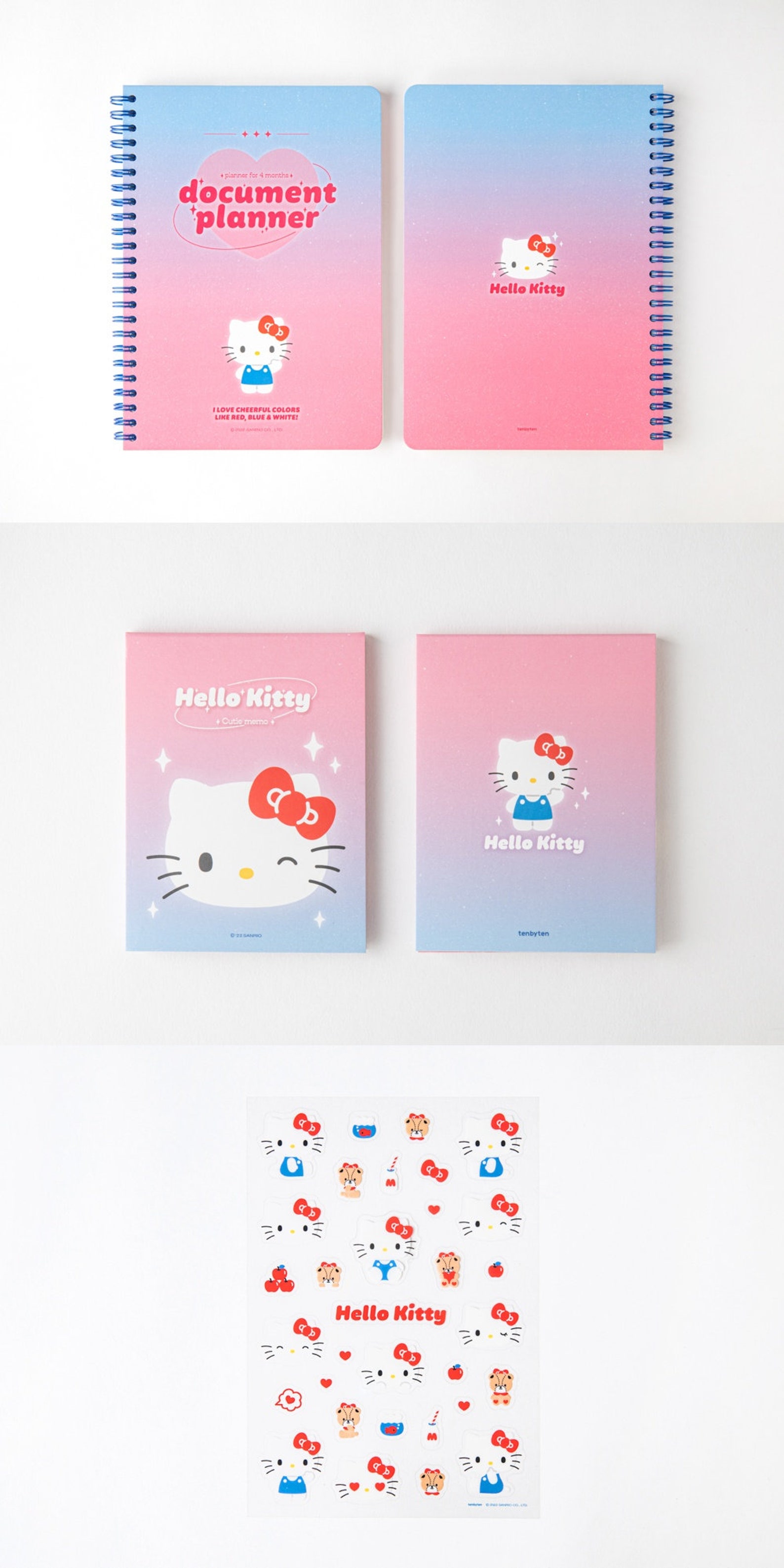 SANRIO Study Planner_4months 6types / Undated Daily Planner - Etsy