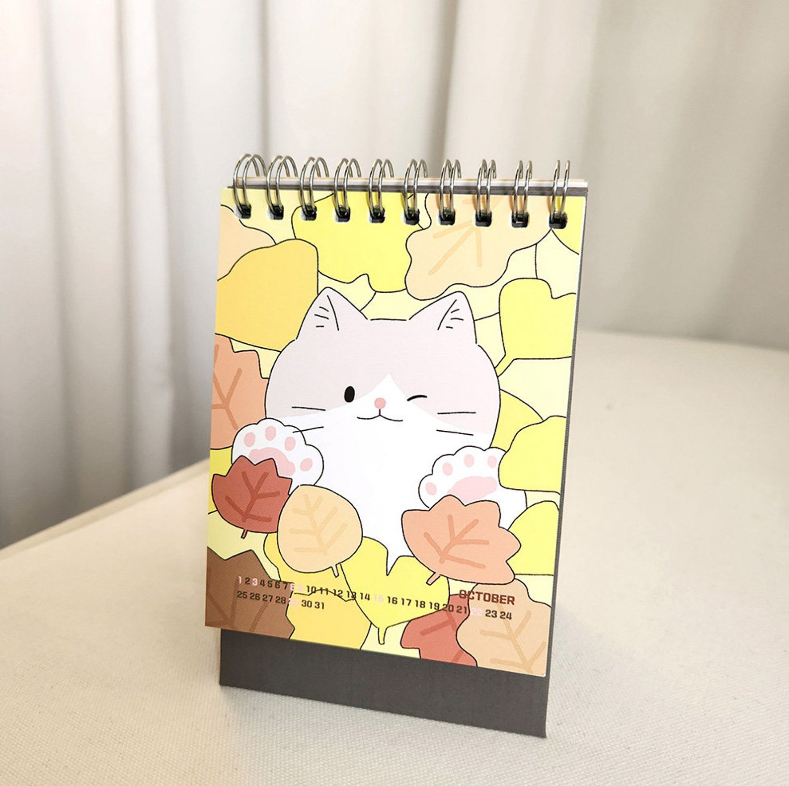 2023 Cat Desk Calendar / 2023 Desk Calendar / Simple Calendar Etsy