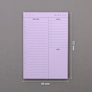 Time Line Notepads / Time Table Notepad / Colorful Notepad / - Etsy