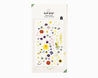 Planner Stickers [Deco Flower] / Flower / Stationery / Diary Stickers / Scrapbooking Stickers / Decorative Stickers / Stickers Pack