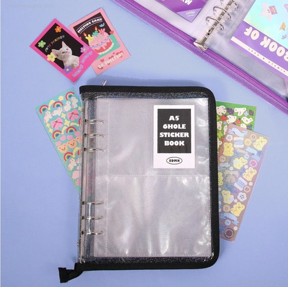 BEOND A5 Deco pocket binder, Sticker Binder 2 colors, Sticker