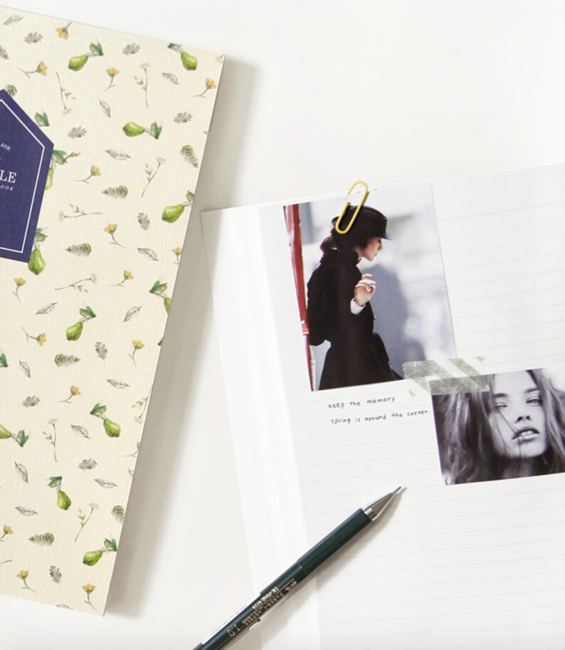 Lined Notebook Pear / Lined Journal Notebook / Bullet Etsy