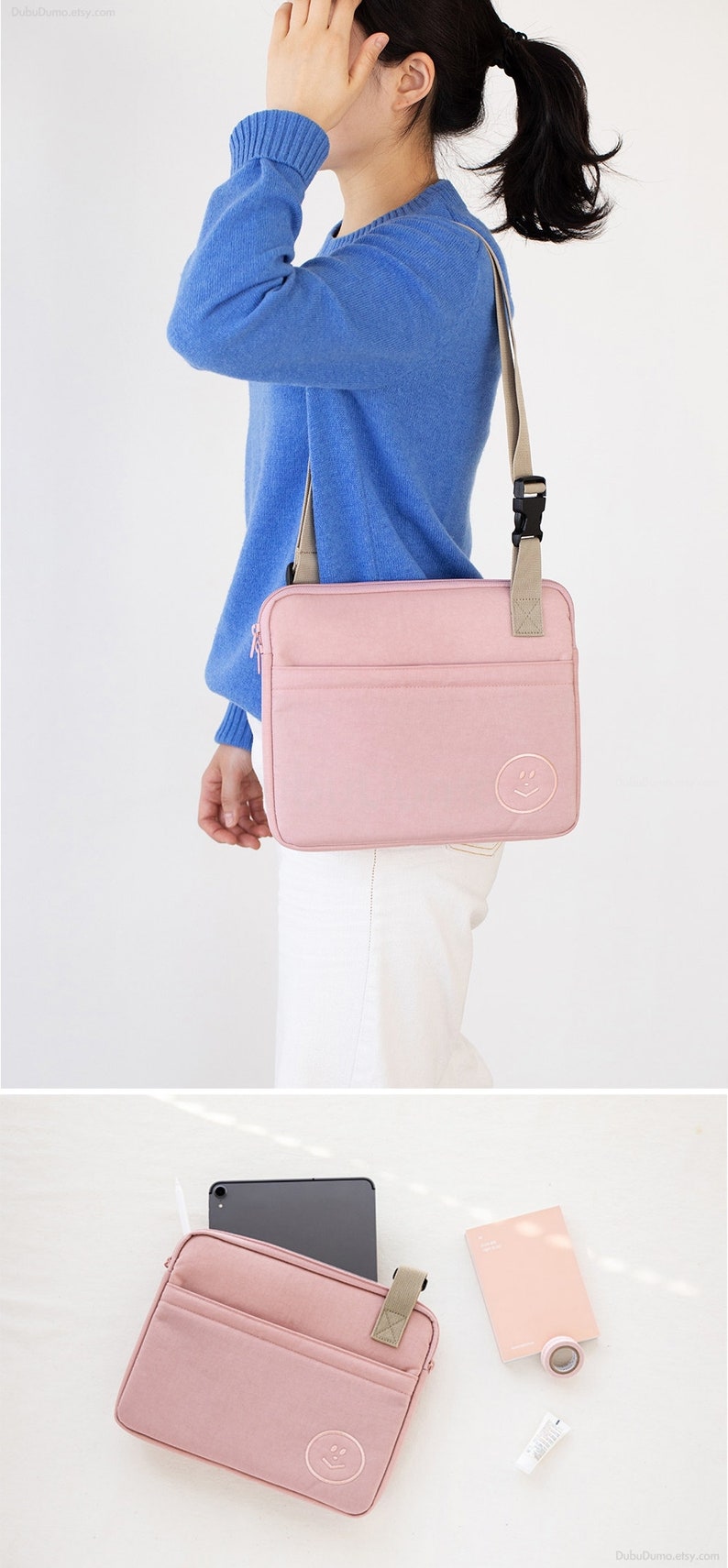 11 Buckle Ipad Bag 3colors / 11inch Ipad Pouch Bag / Etsy