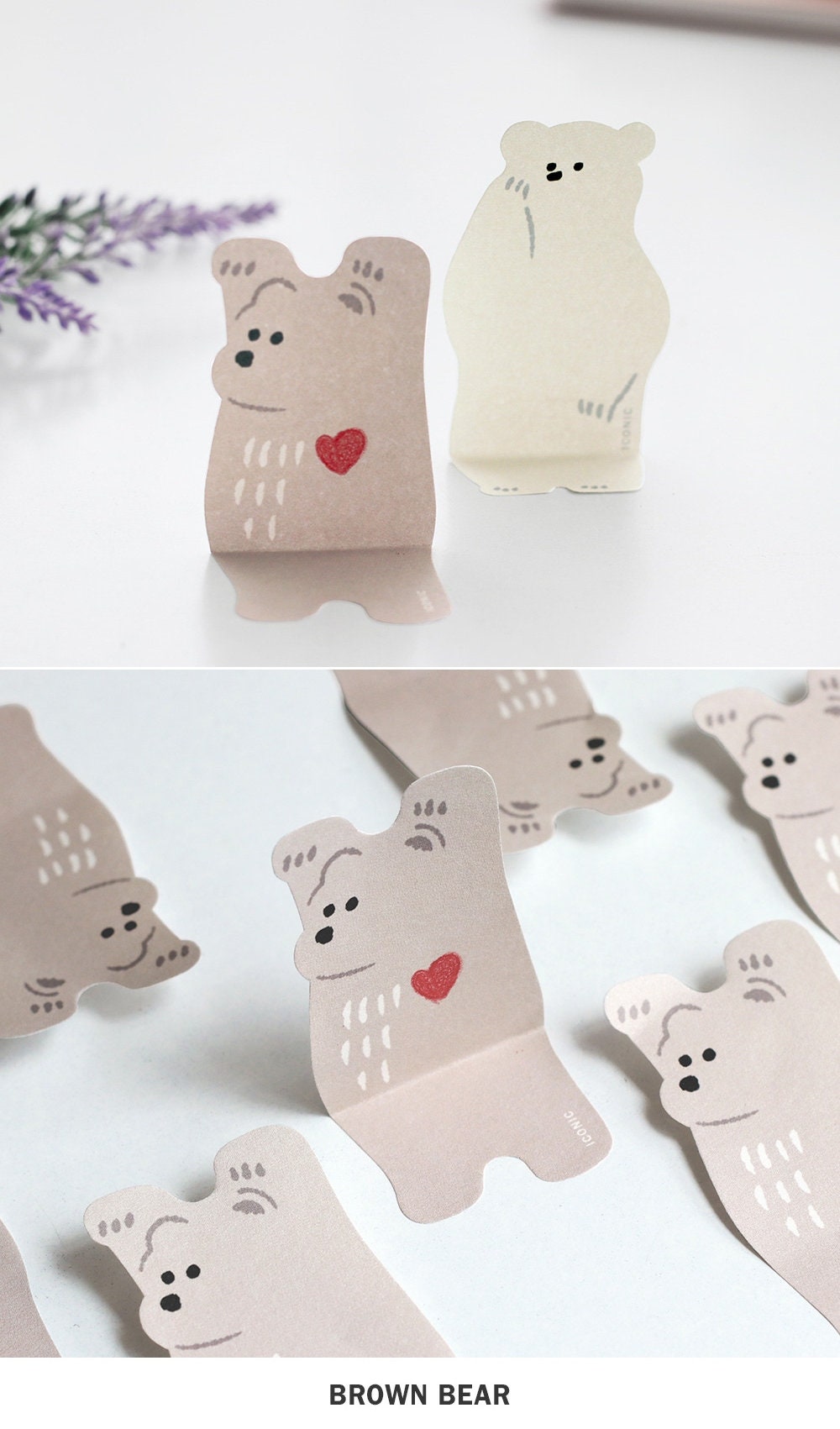 Animal Sticky Notes / Bear Cat Rabbit Notepads / Notepads / | Etsy