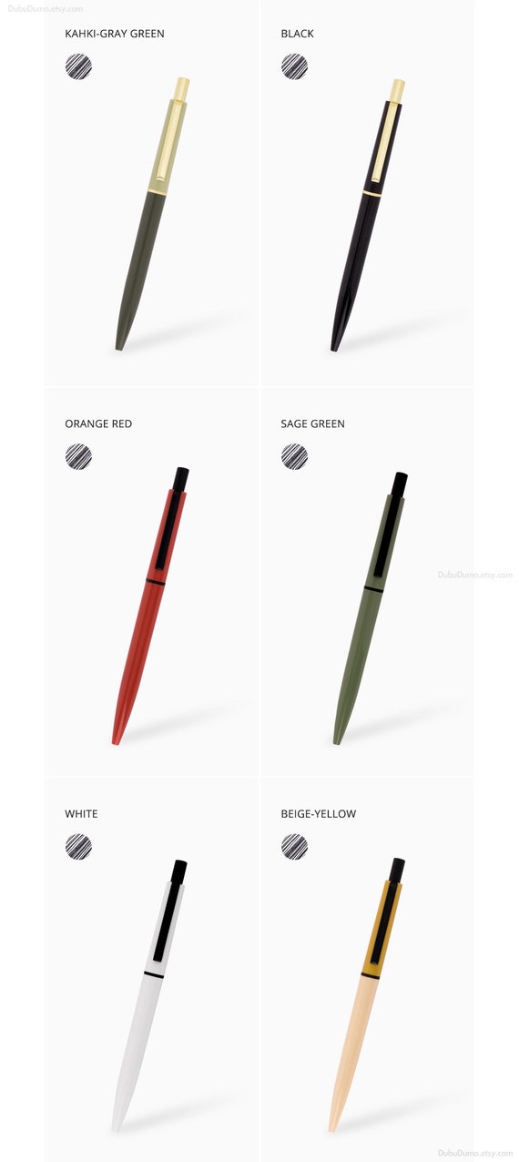 0.5mm Black Ink Ballpoint Pen 10 Colors / Colorful Pens / Writing