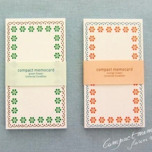 Compact Memo Card / Gift Tag / Label Tag / Notepad / Personalized Notepads / Memo pad / Stationery / Scrapbooking / Letter Writing Paper