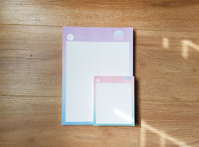 Small Grid Notepads 4types / Simple Notepad / Big Memo Pad / Etsy