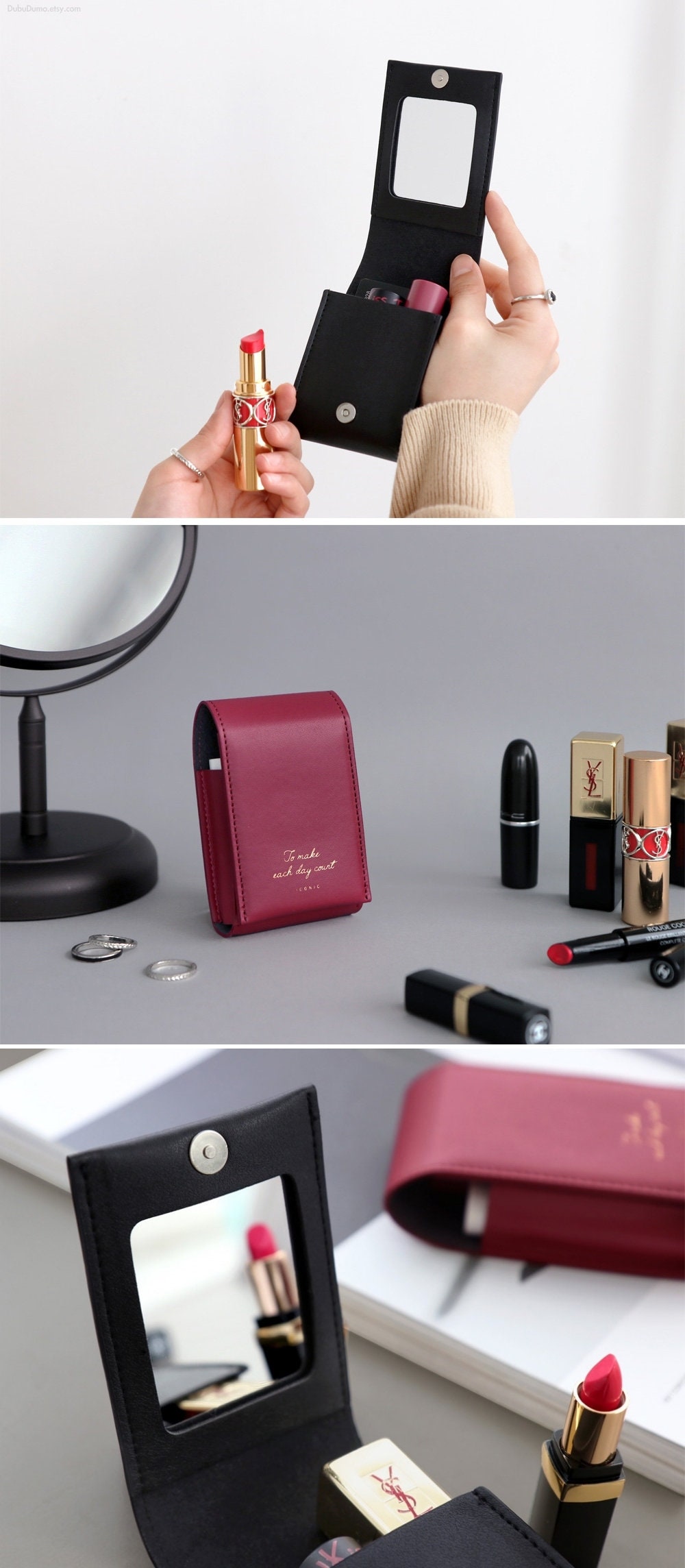 Lipstick Pouch 4Colors / Makeup Pouch / Perfume Pouch / Etsy