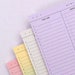 Time Line Notepads / Time Table Notepad / Colorful Notepad / - Etsy
