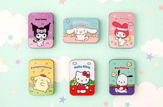 Tin Case Sanrio Sticker Pack 6types / Removable Stickers / Laptop