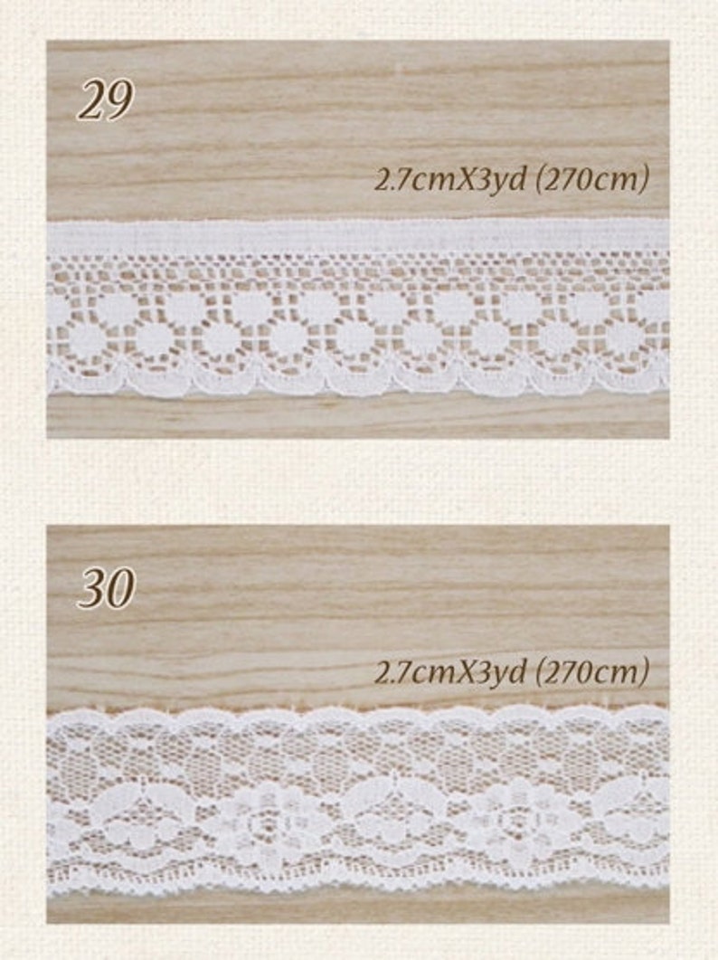 Cotton Lace Adhesive Tape // 4 Types 29 32 Etsy