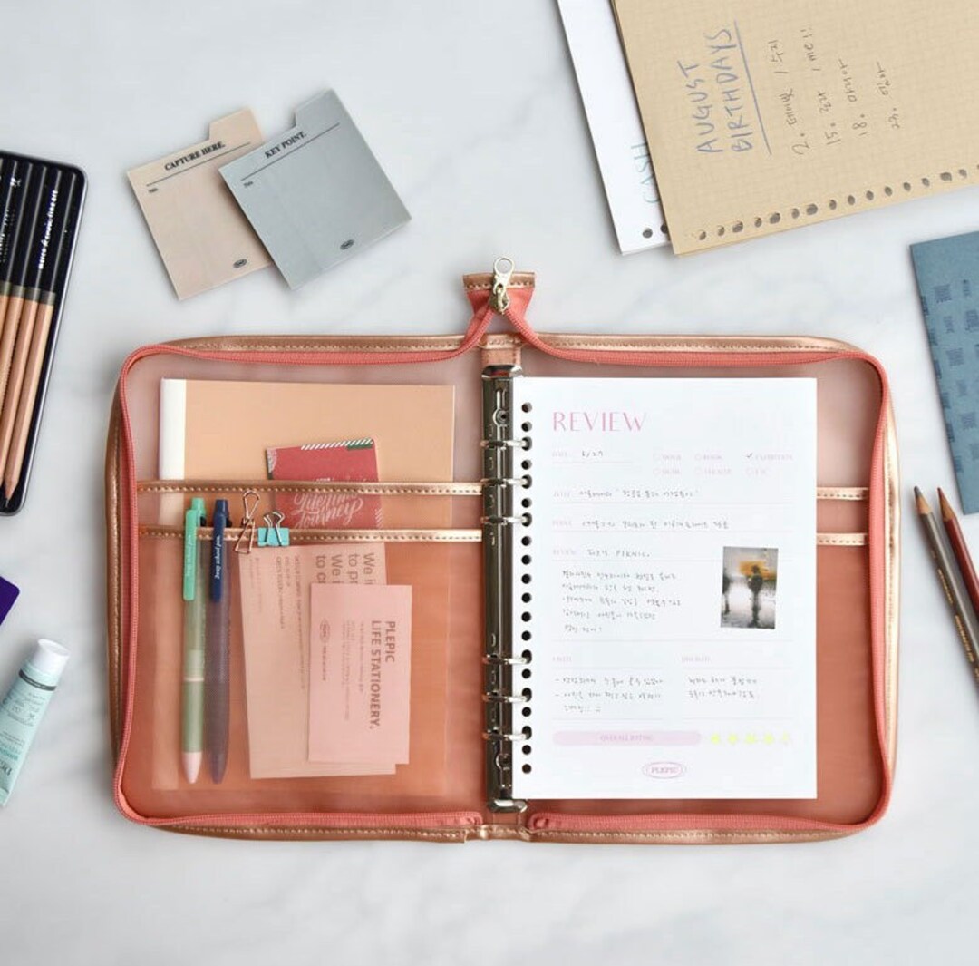 A5 6 Ring Binder 5colors / A5 6 Ring Cover / A5 Planner / Planner Cover