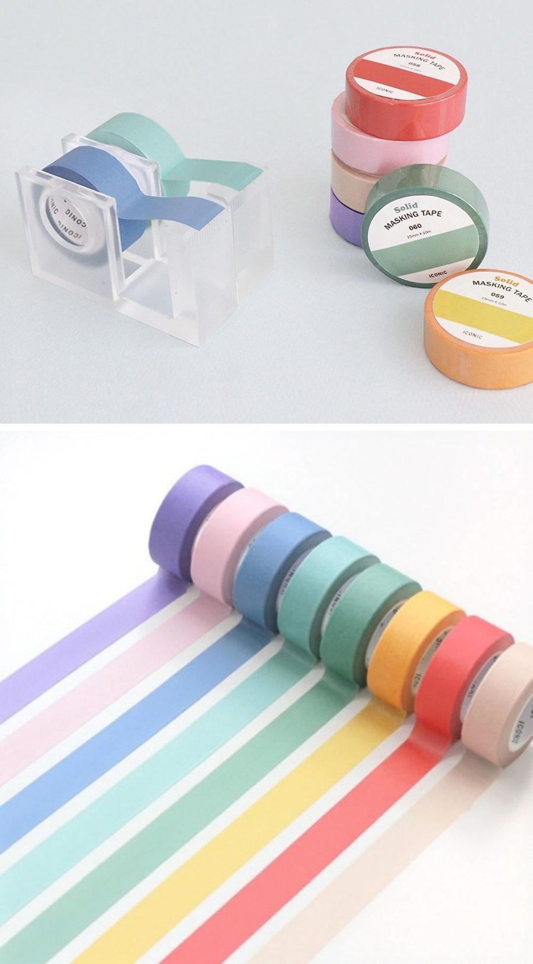 MT Solid Masking Tape Pastel Color Japanese Washi Tape 12 Colors